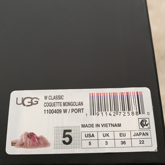 authentic ugg coquette mangolian slipper - Picture 8 of 10